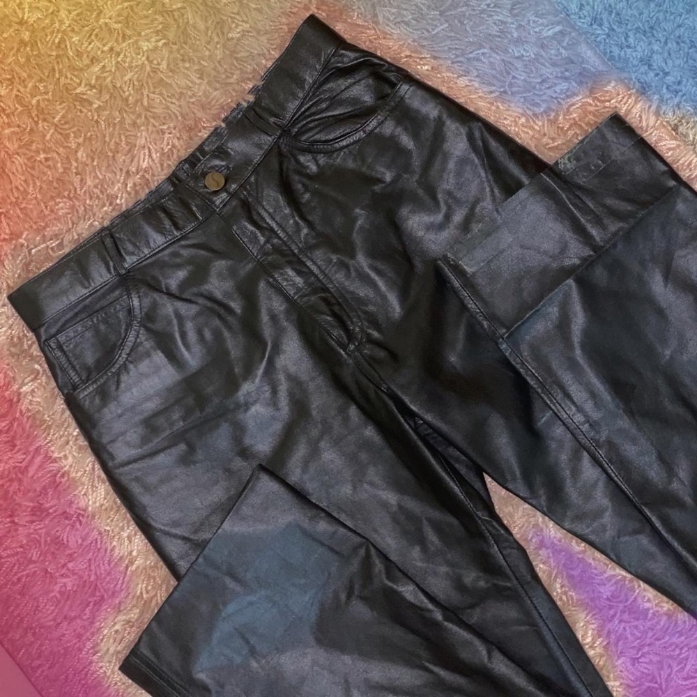 J. PARK Collection Genuine Leather Pants ☆